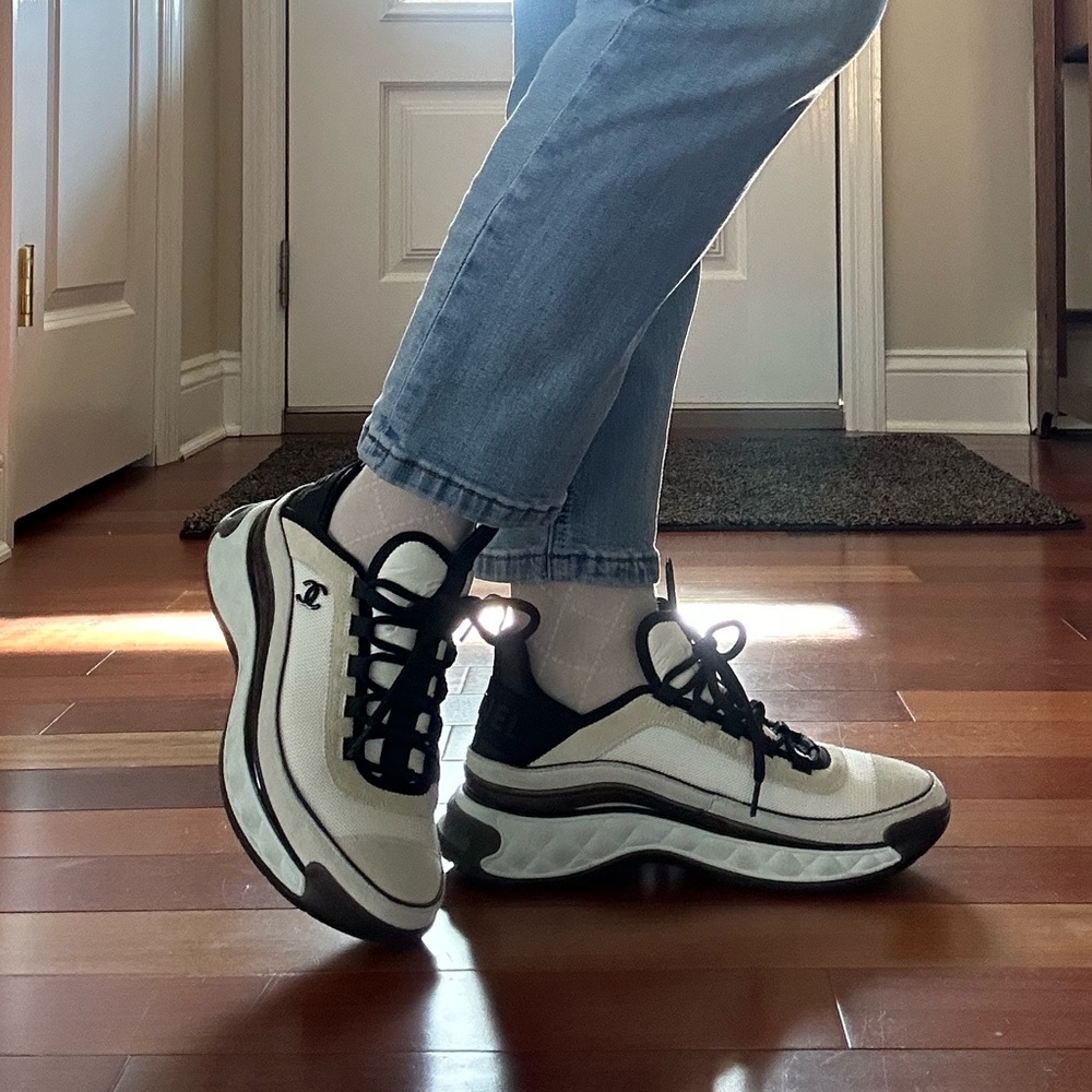 Chanel Sneakers 22S White Black